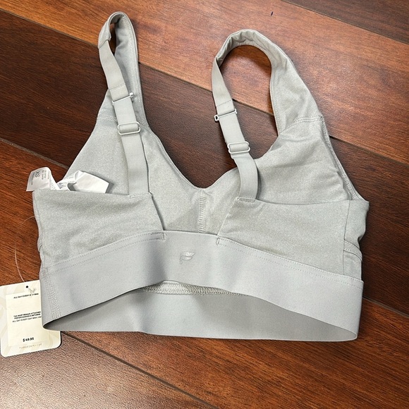 NWT Fabletics XS Padded Sports Bra Gray - Picture 4 of 6